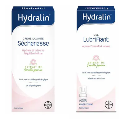 Hydralin® Sécheresse Crème Lavante Hydratante + Gel Lubrifiant Hydratant Emballage(S) Combi 1 pc