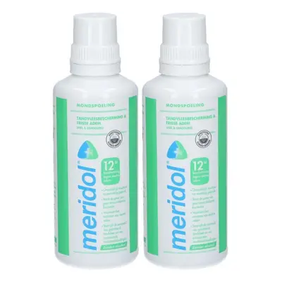 Méridol® Bain de bouche Haleine sûre De Bouche 2x400 ml