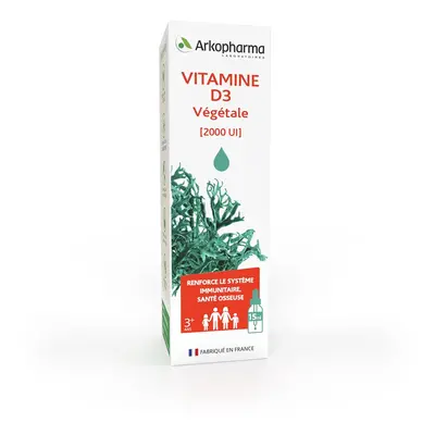 Arkopharma Vitamine D3 végétale liquide Solution Orale 15 ml