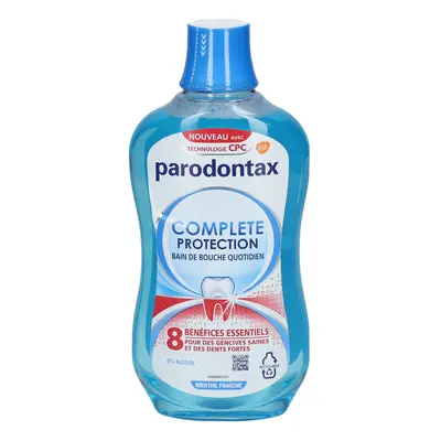 Parodontax Bain de bouche quotidien Complete Protection Menthe Fraîche De Bouche 500 ml