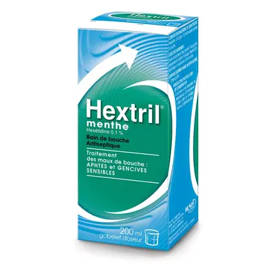 Hextril® menthe Hexétidine 0,1 % Bain De Bouche 200 ml