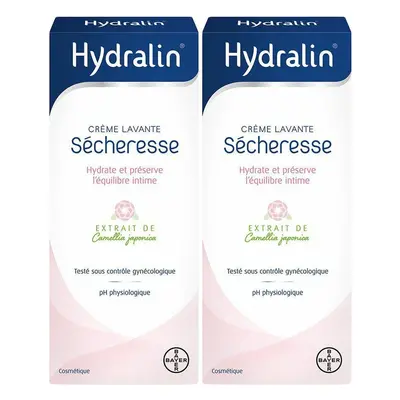 Hydralin Sécheresse Crème Lavante Hydratante 200 ml 2x200