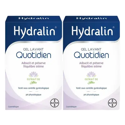 Hydralin Quotidien Gel Lavant 100 ml Equilibre Intime Nettoyant 2x100