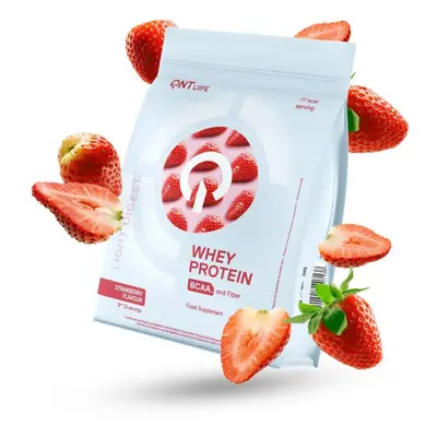 QNT Light Digest Protéine Whey BCAA et Fibres Fraise Poudre 500 g