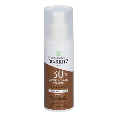 Laboratoires de Biarritzz Crème Solaire Teintée SPF30 - Ambrée Maquillage 50 ml