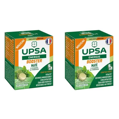 Booster 5 en 1 UPSA - 20 comprimés effervescents Adulte Complément alimentaire, vegan, goût citr