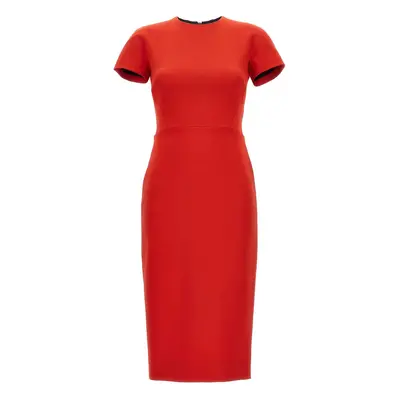 Victoria Beckham Robe Au Genou - Rouge