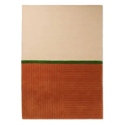 Tapis Brink & Campman, Decor Rhythm Tangerine 98003 Taille: 140 x 200 cm Couleur: Rouge, Multico