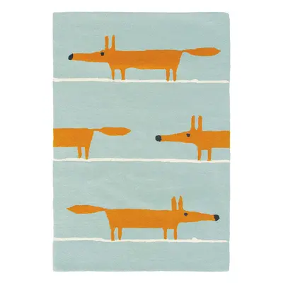 Tapis Scion, Mr Fox Aqua 25308 Taille: 90 x 150 cm Couleur: Bleu, Orange Marque: Scion